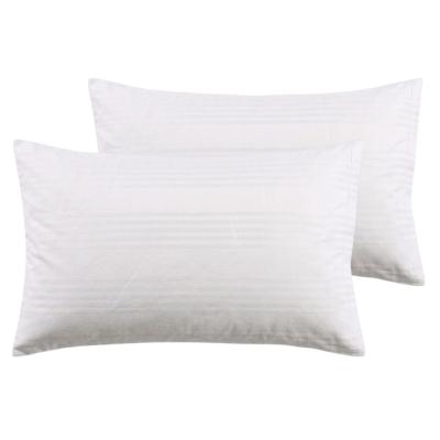 Perlarara Set 2 Federe Copriguanciale Anallergico in Fiandra di Cotone Fasciato con Cerniera