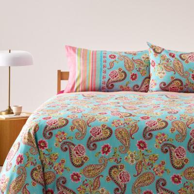 Bassetti Granfoulard Completo Copripiumino Letto Matrimoniale in Percalle Rapallo T1