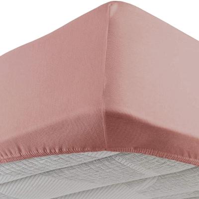 Daunenstep Lenzuolo con gli angoli elastici singolo una piazza Vivacolor Rosato_