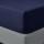 Perlarara Lenzuolo sotto con Angoli Singolo in Cotone una piazza 90x200 cm Blu Profondo