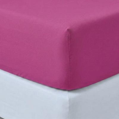 Perlarara Lenzuolo sotto con Angoli una piazza e mezza in Cotone 125x200 cm Ciclamino