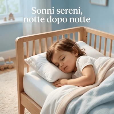 Perlarara - Cuscino Bambino da 2 a 5 Anni Morbido in Cotone 40x60 cm_