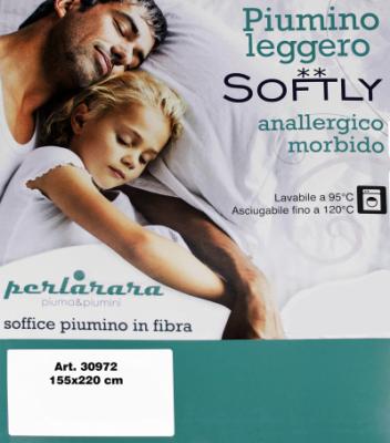 Perlarara Softly - Piumino in Fibra Singolo 155x220 cm - Leggero_