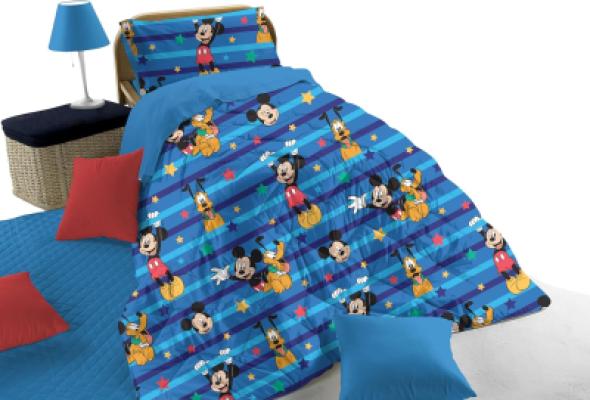 Disney Trapunta Invernale Topolino in Cotone per Letto Singolo_