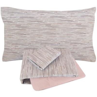 Zucchi Easy Chic Completo Letto Singolo Lenzuola Flanella Puro Cotone Antipilling