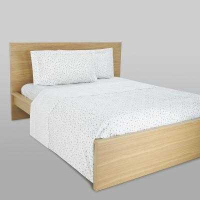 Mirabello Completo Letto Matrimoniale Flanellina Soft Bocciolini U40 Lenzuola Flanella Puro Cotone Antipilling_