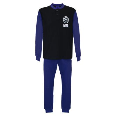 Inter - Pigiama Interlock Ragazzo 10 - Nero