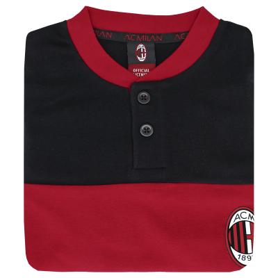 Milan - Pigiama Interlock Ragazzo 10 - Nero_