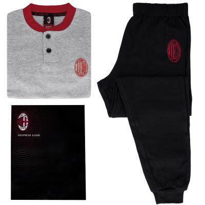 Milan - Pigiama Interlock Ragazzo 12 - Grigio Melange_