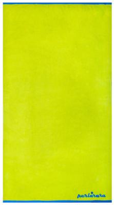 PERLARARA Telo Mare 90x165 cm, Telo da Bagno Cotone, Super assorbente Verde Lime Celeste