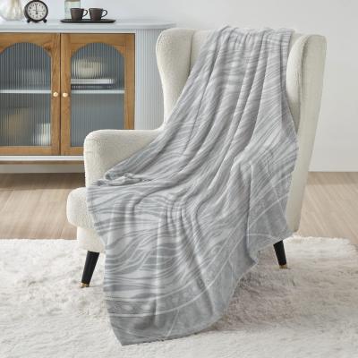 Laura Biagiotti Plaid Divano in Micropile, Juliette Grigio Calda Coperta 130x160 cm Morbida e Avvolgente