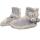 Daunex Pantofole con Antiscivolo Donna PON PON Timmy Grigio 36/38 Invernale in Pile Agnellato