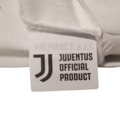 Juventus Federa Cuscino Culla Baby Ufficiale 40x60,  Regalo Neonato, Cotone Anallergico Bianco Juventus_