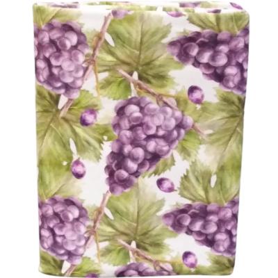 Bassetti Tovaglia in Cotone Antimacchia Stampa Digitale 6 posti Rettangolare 140x180 cm Blu Grape