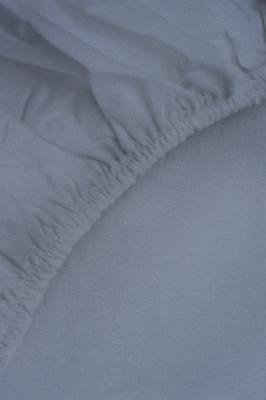 PERLARARA Lenzuolo Una Piazza e Mezza con Angoli, Lenzuolo Cotone Sotto 120x200 cm Elastic-Fit anche per Materasso Alto Smoke Blu_