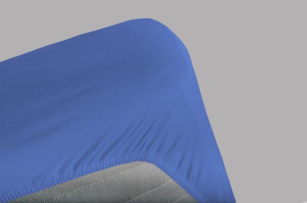 PERLARARA Lenzuolo Singolo con Angoli, Lenzuolo Cotone Sotto 90x200 cm Elastic-Fit anche per Materasso Alto Lavanda Blu_