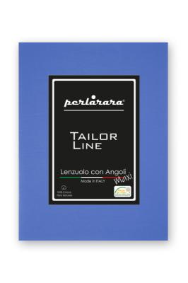 PERLARARA Lenzuolo Singolo con Angoli, Lenzuolo Cotone Sotto 90x200 cm Elastic-Fit anche per Materasso Alto Lavanda Blu