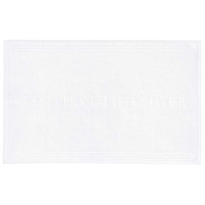 Tommy Hilfiger Tappeto Bagno Scendidoccia 60x120 cm 100% spugna di puro cotone lavabile in lavatrice White