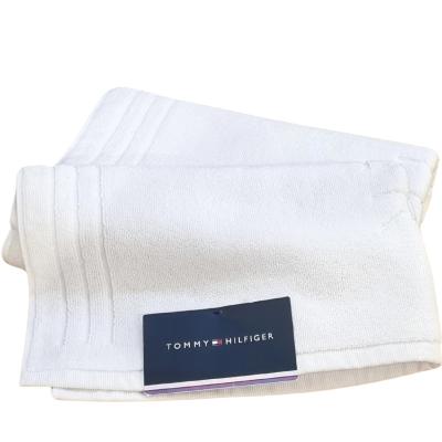 Tommy Hilfiger Tappeto Bagno Scendidoccia 60x120 cm 100% spugna di puro cotone lavabile in lavatrice White_