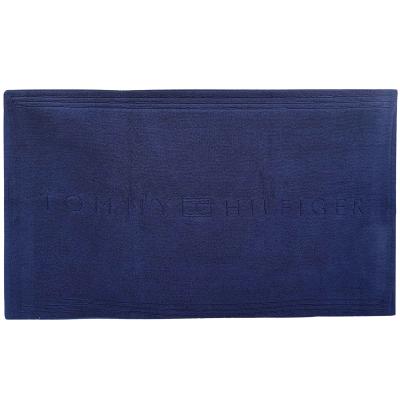 Tommy Hilfiger Tappeto Bagno Scendidoccia 60x120 cm 100% spugna di puro cotone lavabile in lavatrice Navy