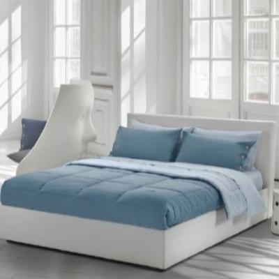 Bellora Trapunta Matrimoniale Invernale Molto Calda in Puro Percalle di cotone 100%, Piumone Letto Matrimoniale Percolours 52U Blu