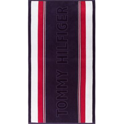 Tommy Hilfiger Telo Mare in Spugna di Cotone Cinigliato - Cruiser