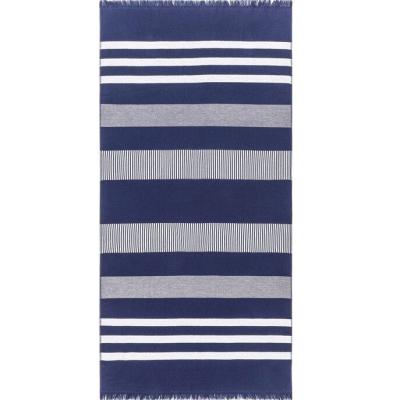 Tommy Hilfiger Telo Mare in Spugna di Cotone Cinigliato - Breton