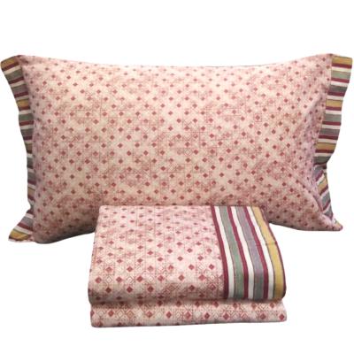 Cogal Completo Letto Singolo Chamonix Sepia Rose Lenzuola Flanella Puro Cotone Antipilling