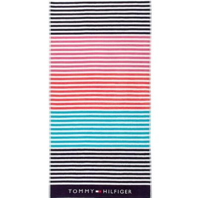 Tommy Hilfiger Telo Mare in Spugna di Cotone Cinigliato - Sunshade