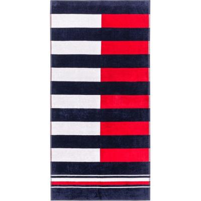 Tommy Hilfiger Telo Mare in Spugna di Cotone Cinigliato - Coastal