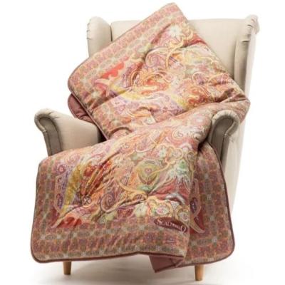 Caleffi Scaldotto, Plaid Divano in Cotone, Coperta Mandarin Ambra 130x170 cm