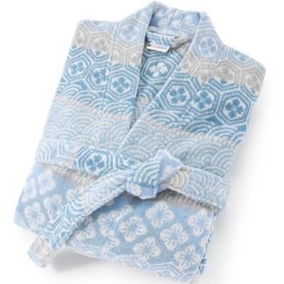 Bassetti Granfoulard Accappatoio Uomo e Donna in Spugna a Kimono Hanami G1, Morbida Spugna di Cotone Jacquard M_