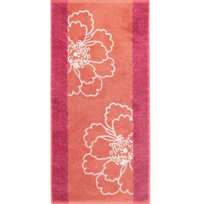 Bassetti GRANFOULARD Set due pezzi Spugna Bagno ospite 40x60 + Asciugamano 50x100 Puro Cotone Jacquard Hanami 41_