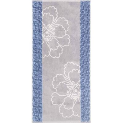 Bassetti GRANFOULARD Set due pezzi Spugna Bagno ospite 40x60 + Asciugamano 50x100 Puro Cotone Jacquard Hanami G1_