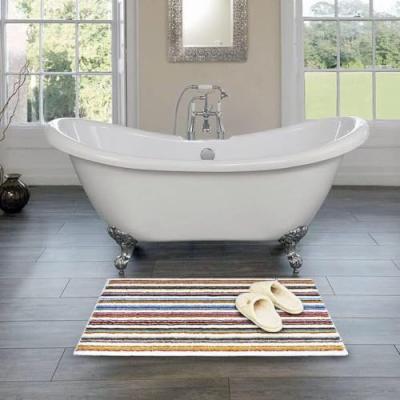 Perlarara Tappeto Bagno Astrid 55X120 Cm In Cotone Lino_