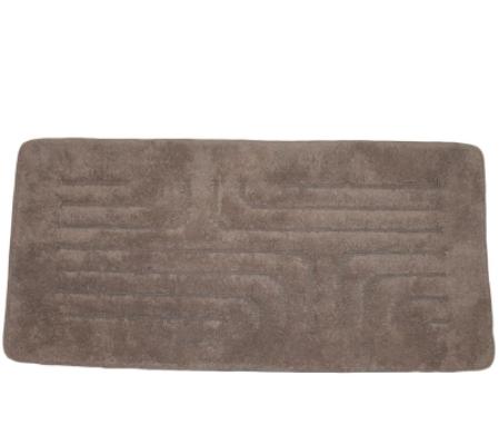 Perlarara Tappeto Bagno Chamade 55X110 Cm In Cotone Terra Chamade_