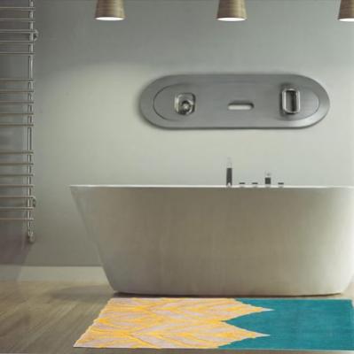 Perlarara Tappeto Bagno Chloè 50X80 Cm In Cotone Celeste_