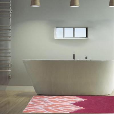 Perlarara Tappeto Bagno Chloè 50X80 Cm In Cotone Rosa_