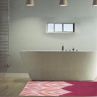 Perlarara Tappeto Bagno Chloè 60X120 Cm In Cotone Rosa_