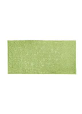 Perlarara Tappeto Bagno Dea 55X110 Cm In Cotone Verde Dea_