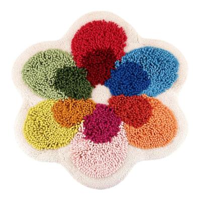 Perlarara Tappeto Bagno Flower 105X105 Cm In Cotone Power Plus_