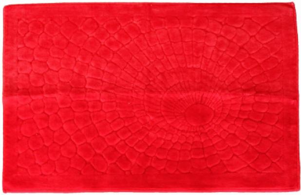 Perlarara Tappeto Bagno Glamour 65X130 Cm In Cotone Rosso Glamour_