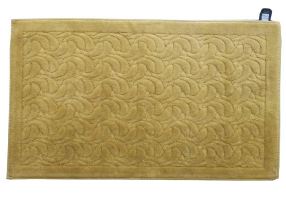 Perlarara Tappeto Bagno Irina 50X60 Cm In Cotone Ocra Irina_