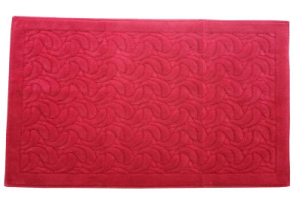 Perlarara Tappeto Bagno Irina 60X100 Cm In Cotone Rosso Irina_