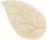 Perlarara Tappeto Bagno Leaf 55X110 Cm In Cotone Beige Leaf