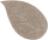 Perlarara Tappeto Bagno Leaf 55X110 Cm In Cotone Terra Leaf