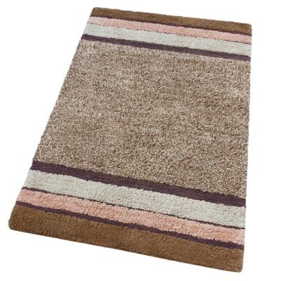 Perlarara Tappeto Bagno Merida 55X90 Cm In Cotone Marrone_