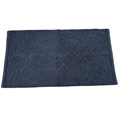 Perlarara Tappeto Bagno Nina 55X95 Cm In Cotone Blu_