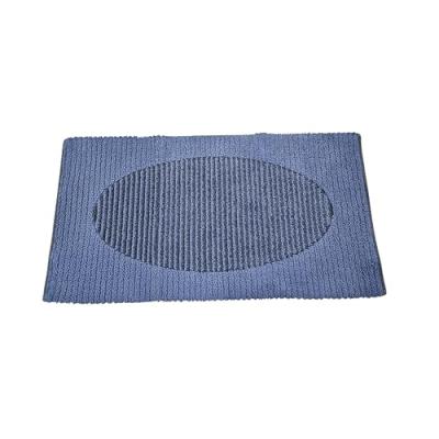 Perlarara Tappeto Bagno Noah 65X130 Cm In Cotone Blu_