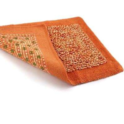 Perlarara Tappeto Bagno One 70X150 Cm In Cotone Arancio_